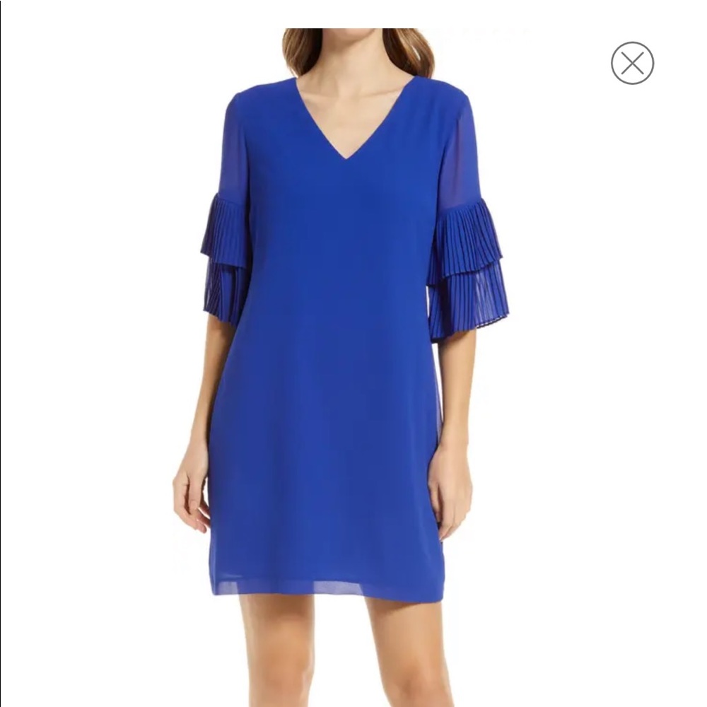 Sam Edelman blue long sleeve flowy dress